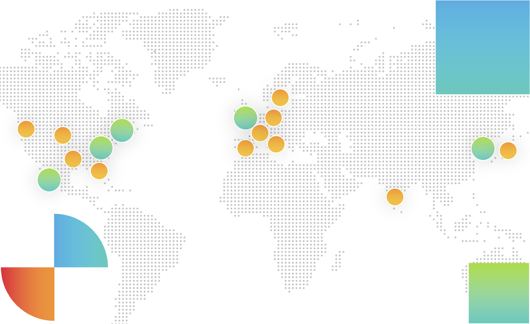 carte mondiale montrant la présence de sapio sciences
