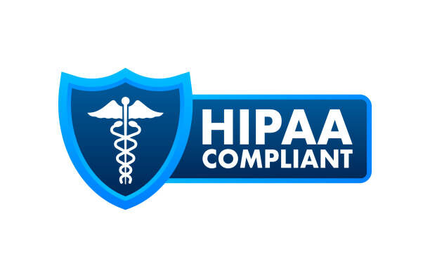 hipaa compliant. checkmark icon. vector design. logo symbol.