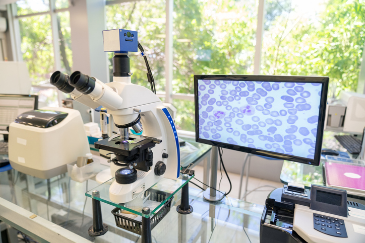 modern microscope with digital imaging histopathology