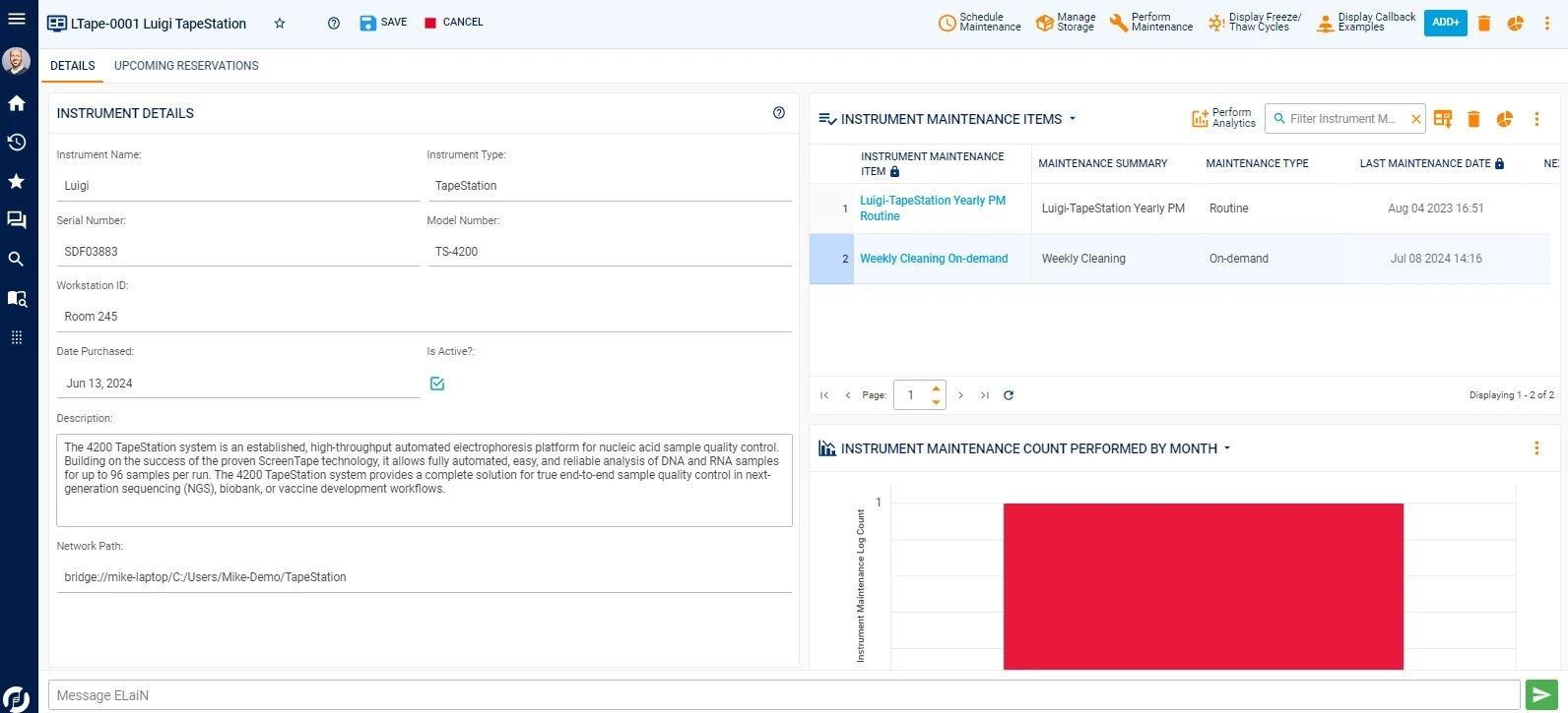 Instrument management in a modern LIMS system