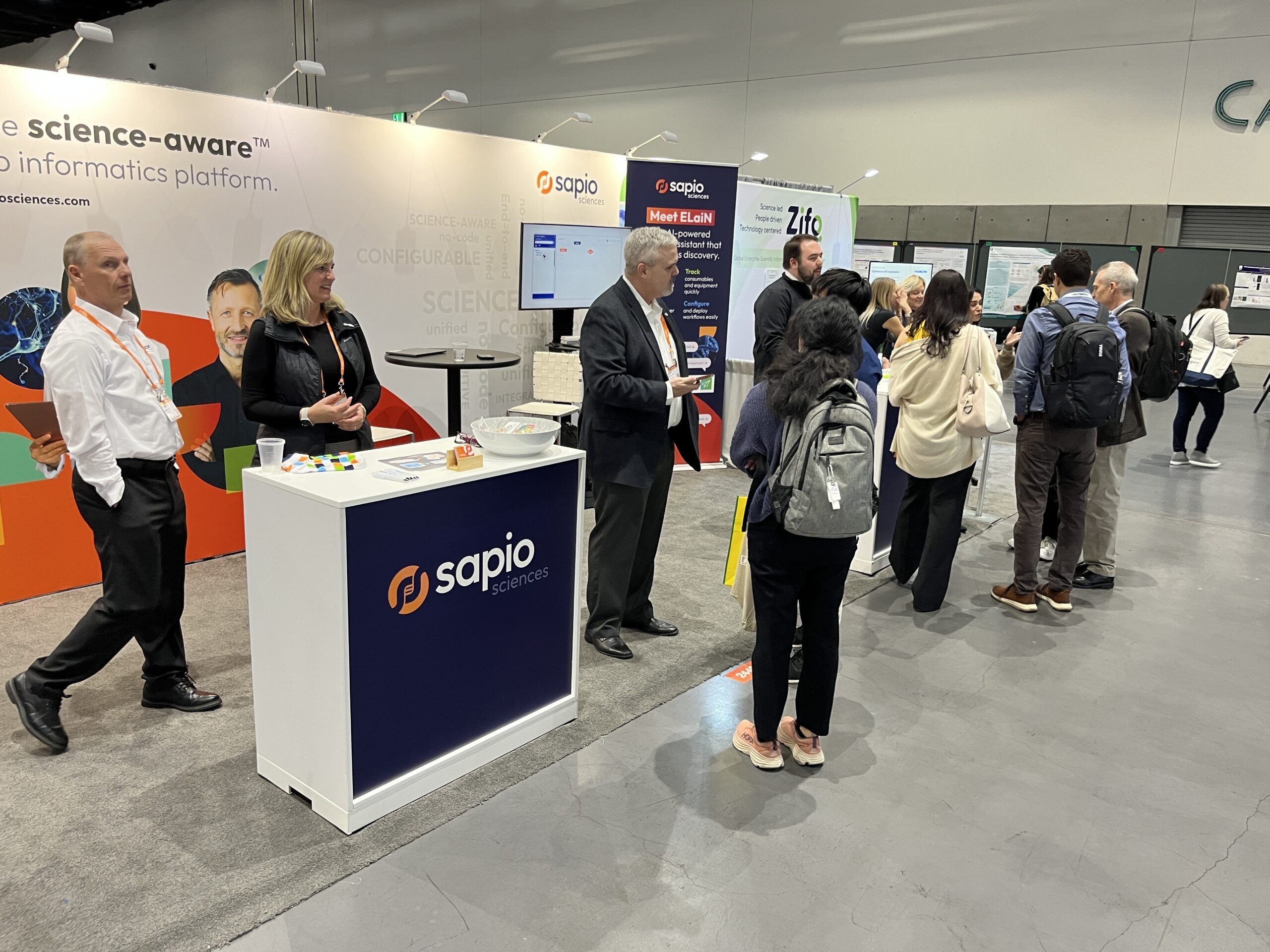 The Sapio Sciences booth at SLAS 2025