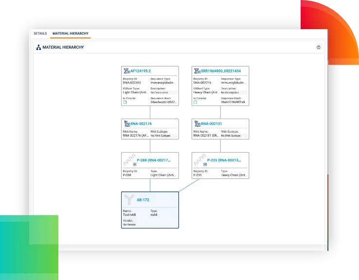 end to end traceability screen