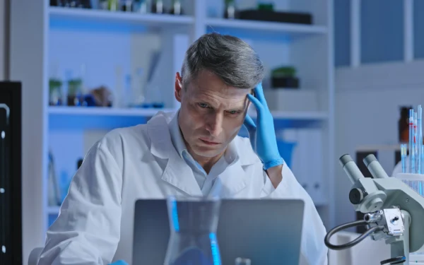 Scientist choosing bioanalysis ELN
