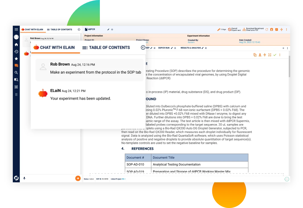 build experiments from sop
