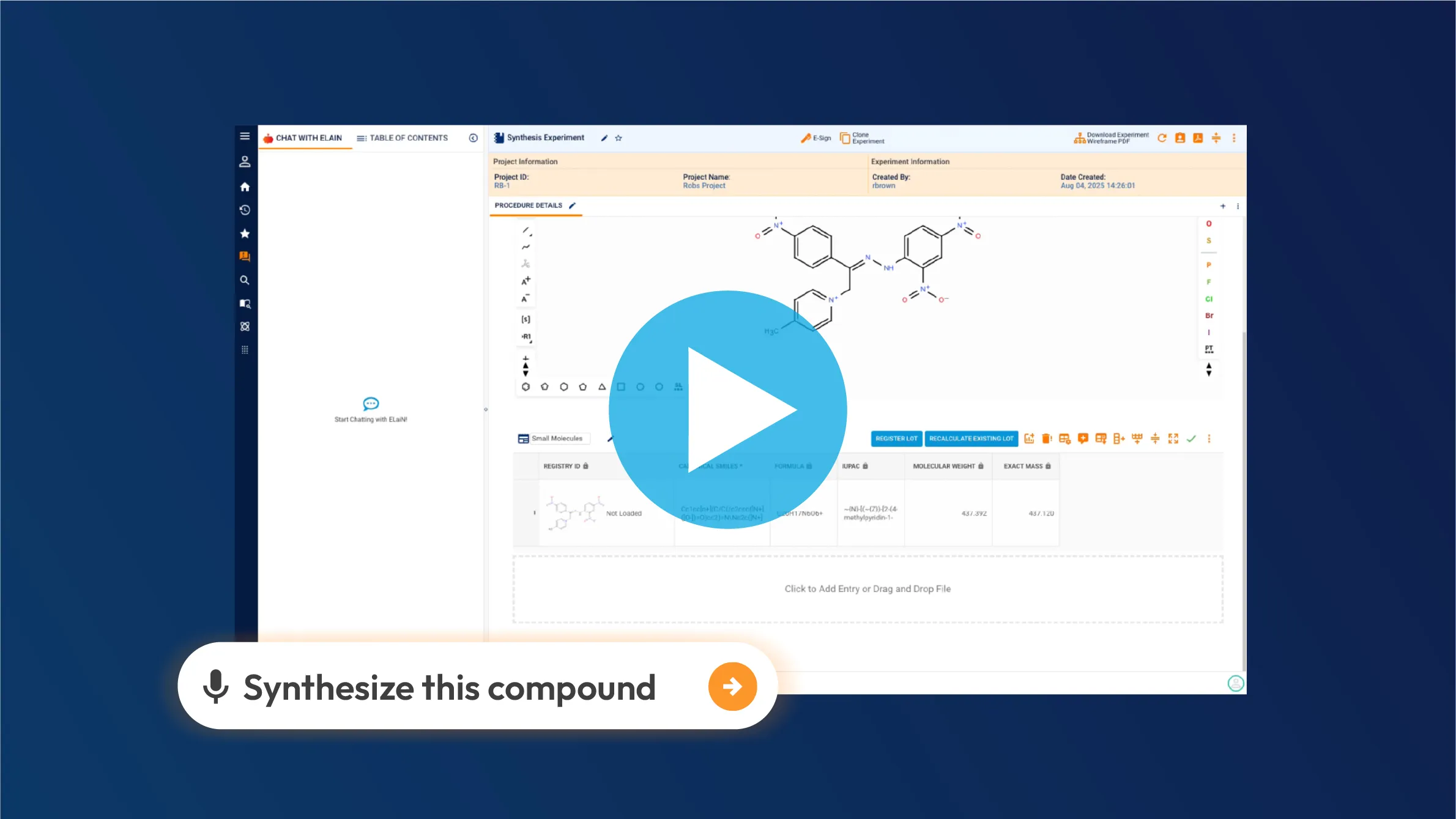 sapio usecase screens synthesize