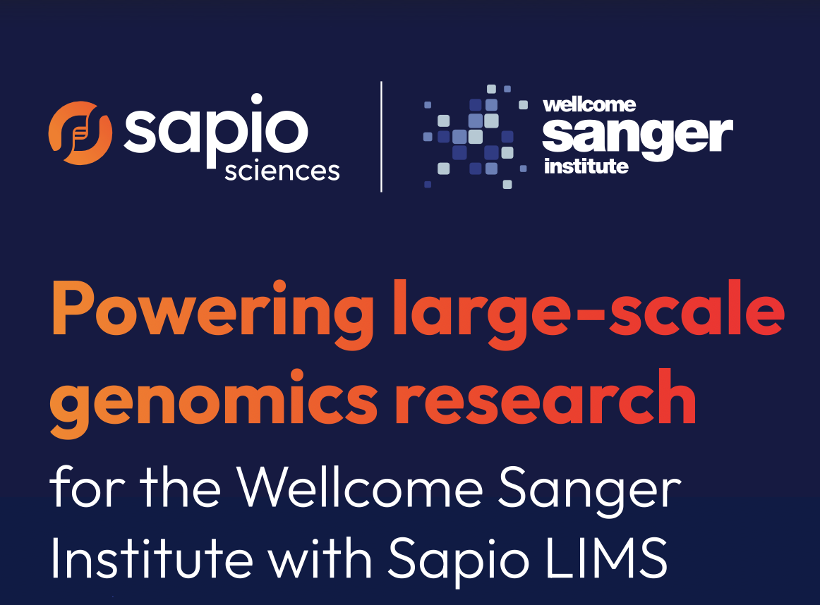 wellcome sanger sapio sciences lims lab information system case study announcement