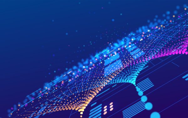 high speed big data stream visualization. abstract digital flow of information, dynamic data transfer network, technology connection background. represents ai, velocity, and future tech communication.